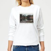 Forest Photo Scene Wonderlust Adventure Is Out There Women's Sweatshirt - White - S - White