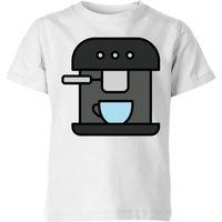 Cooking Coffee Machine Kids' T-Shirt - 11-12 Years - White