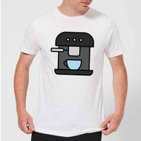 Cooking Coffee Machine Men's T-Shirt - S - White