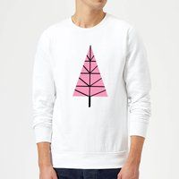 Triangle Christmas Tree Sweatshirt - White - M - White