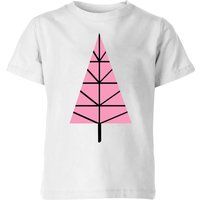 Triangle Christmas Tree Kids' T-Shirt - White - 11-12 Years