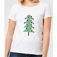 Christmas Tree With Lights Women's T-Shirt - White - M