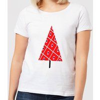 Spotty Christmas Tree Women's T-Shirt - White - XL - White