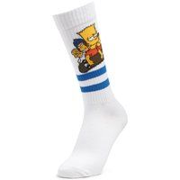 Men's Simpsons Barts Friends Sports Socks - White - UK 4-7.5