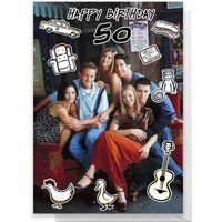 Friends Birthday 50th Greetings Card - Standard Card