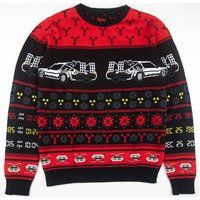 Back to the Future 1.21 Jinglewatts Knitted Christmas Jumper - XS