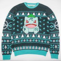 PokÃ©mon Bulbasaur Knitted Christmas Jumper - XXL