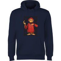 E.T. the Extra-Terrestrial Phone Home Stylised Hoodie - Navy - L