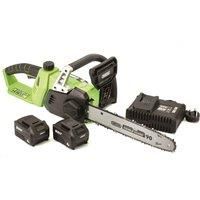 Draper D20 40V Chainsaw with 2 x Batteries and Fast Charger 30903