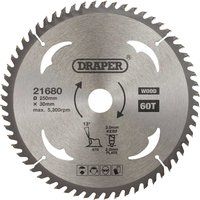 Draper SBW12 TCT Circular Saw Blade for Wood 250 x 30mm 60T