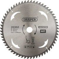 Draper TCT Construction Circular Saw Blade, 305 x 30mm, 60T 28362