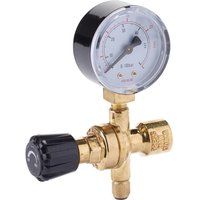 Draper WREGCO21G 130 Bar Gas Bottle Regulator with Gauge