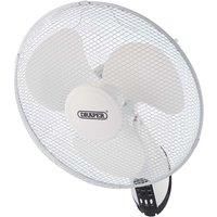 Draper FAN7C 16in 3 Speed Oscillating Wall Mounted Fan with Remote Control