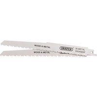 Draper DS3456XF Bimetal Recip Saw Blades for MultiPurpose 200mm 612tpi 2pk