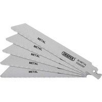 Draper 43459 Bi-Metal Reciprocating Saw Blades for Metal, 150mm, 14tpi (Pack of 5)