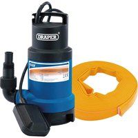 Draper 61814 Submersible Dirty Water Pump Kit with Layflat Hose & Adaptor