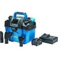 95169 D20 20V Wet and Dry Vacuum Cleaner with 1 x 3.0Ah Battery and Fast Charger  Draper