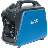 Draper 95196 Petrol Inverter Generator, 1000W, Blue and Black, One Size