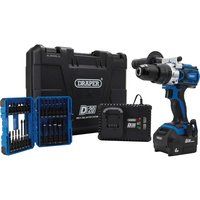 Draper D20 20V Brushless Combi Drill Kit & Draper Expert Impact Screwdriver Bit