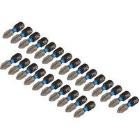 Draper Expert Cross Slot/PH Type Impact Screwdriver Bits, No.2 x 25mm, 1/4" Hex (Pack of 25)