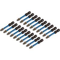 Draper 05696 PZ-Type Impact Screwdriver Bits, No.2 x 50mm (Pack of 20)