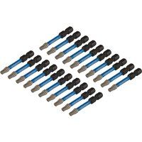 Draper Expert 05699 20pc TX-STAR Impact Screwdriver Bits, T25 x 50mm, 1/4" Hex