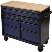 Draper BUNKER  Workbench Roller Tool Cabinet, 7 Drawer, 41", Blue 08222
