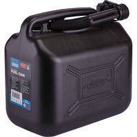 Draper 09058 Plastic Fuel Can, 10L, Black, One Size