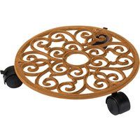 Draper 10063 Cast Iron Indoor & Outdoor Garden Plant Caddy