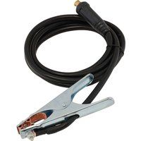 Draper Tools Expert MMA Welding Earth Lead And Clamp With 35/50 Dinse-Type Plug,