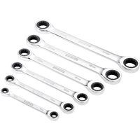 Draper Hi-Torq Metric Double Ratchet Ring Spanner Set (6 Piece) - 27741