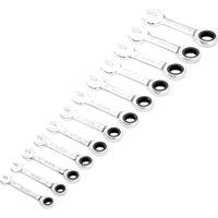 Draper Hi-Torq 12 Piece Stubby Ratchet Combination Spanner Set