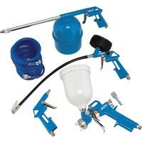 Draper 28357 Air Tool Kit, 1/4" BSP (5 Piece), Blue