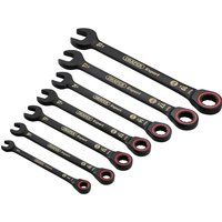 Draper 03895 Draper Expert HI-TORQ Metric Ratchet Combination Spanner Set Black