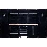 Draper 04398 BUNKER® Modular Storage Combo with Hardwood Worktop (16 Piece)