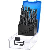 Draper 25 pcs Black HSS Drill Bit Set - 08853 - for Metal, Wood and Plastic