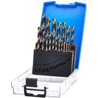 Draper 19pcs HSS Turbo Titanium Drill Bit Set 1.0-10.0mm - 09104 - for Steel, Non-Ferrous Metals, Wood and Hard Plastic