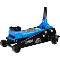 Draper 09179 Trolley Jack, 3 Tonne, Blue and Black
