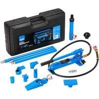 Draper Four-Tonne 15-Piece Expert Hydraulic Body Repair Kit - Blue, Blue