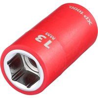 Draper XP1000 17639 VDE Socket, 3/8" Sq. Dr., 13mm