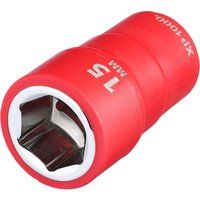 Draper XP1000 17643 VDE Socket, 3/8" Sq. Dr., 15mm