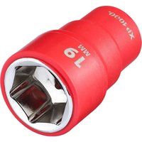 Draper XP1000 17655 VDE Socket, 3/8" Sq. Dr., 19mm