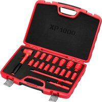 Draper XP1000 VDE Metric Socket Set, 1/2" Sq. Dr. (19 Piece)