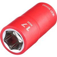 Draper XP1000 VDE Insulated Socket 1/2"D 17mm 6 Point Standard Length 17841