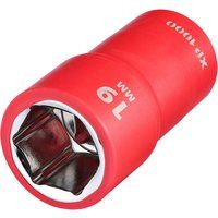 Draper XP1000® VDE Socket, 1/2" Sq. Dr., 19mm