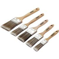 Draper 20445 Wood Handle Paint Brush Set, 5pcs
