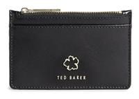 BRAND NEW Ted Baker black gold flower womens card holder coin purse BNWT RRP £45