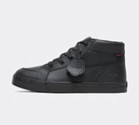 Kickers Tovni Youth High Top Lace Up School Shoes In Black UK Size 3 - 6