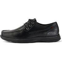 Kickers Men/'s Reason Moc Toe Leather School Shoes, Black, 6 UK