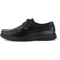 Kickers Men/'s Reason Moc Toe Leather School Shoes, Black, 10 UK